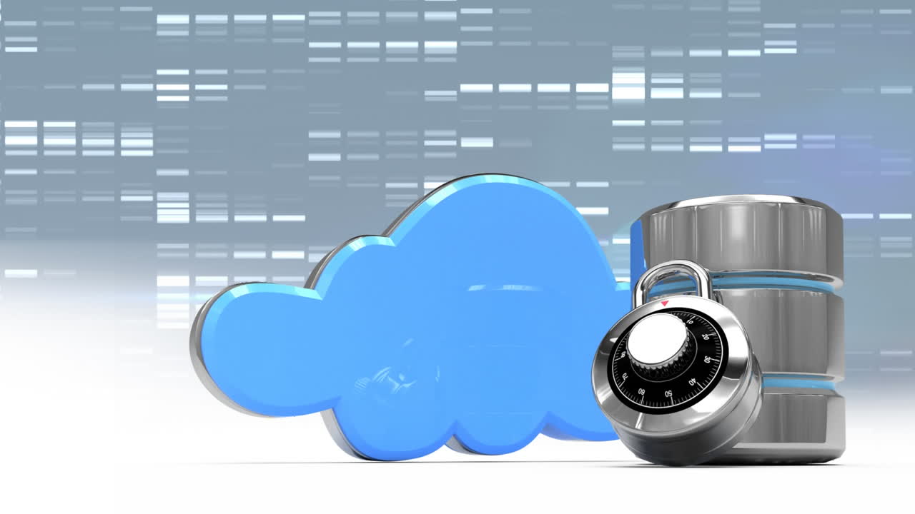 símbolos de seguridad en la nube