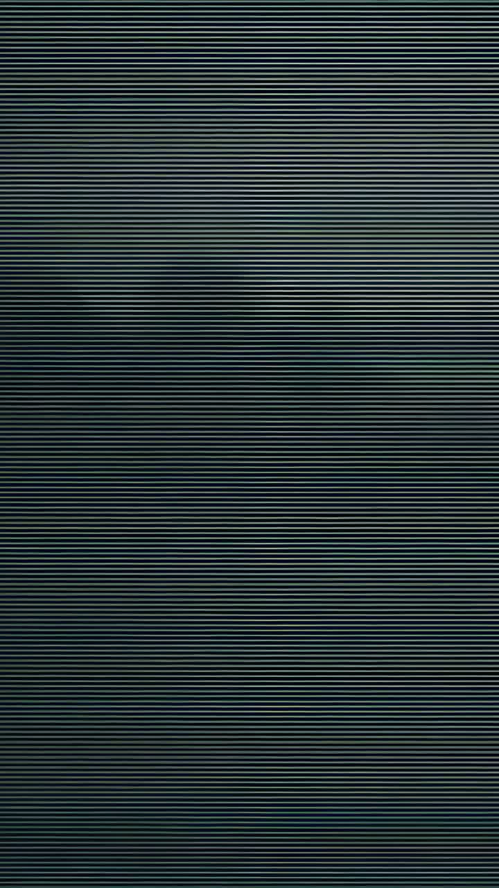 Vertical video: screen displaying dark gray field in all frames, with fine horizontal scan lines