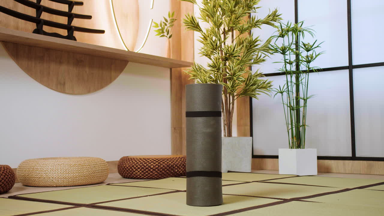 estudio de yoga vacío