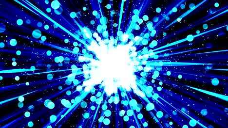 rayos de estallido de estrellas en el espacio. animación de bucle de haz de dibujos animados. fondo del concepto de tecnología futura. estrella de explosión con líneas.