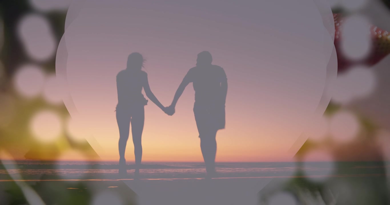 Animation of flag of netherlands over diverse group of friends at beach