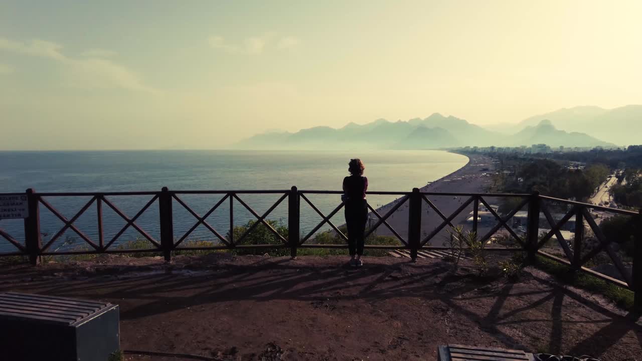 Unique cinematic view of Antalya Konyaalti