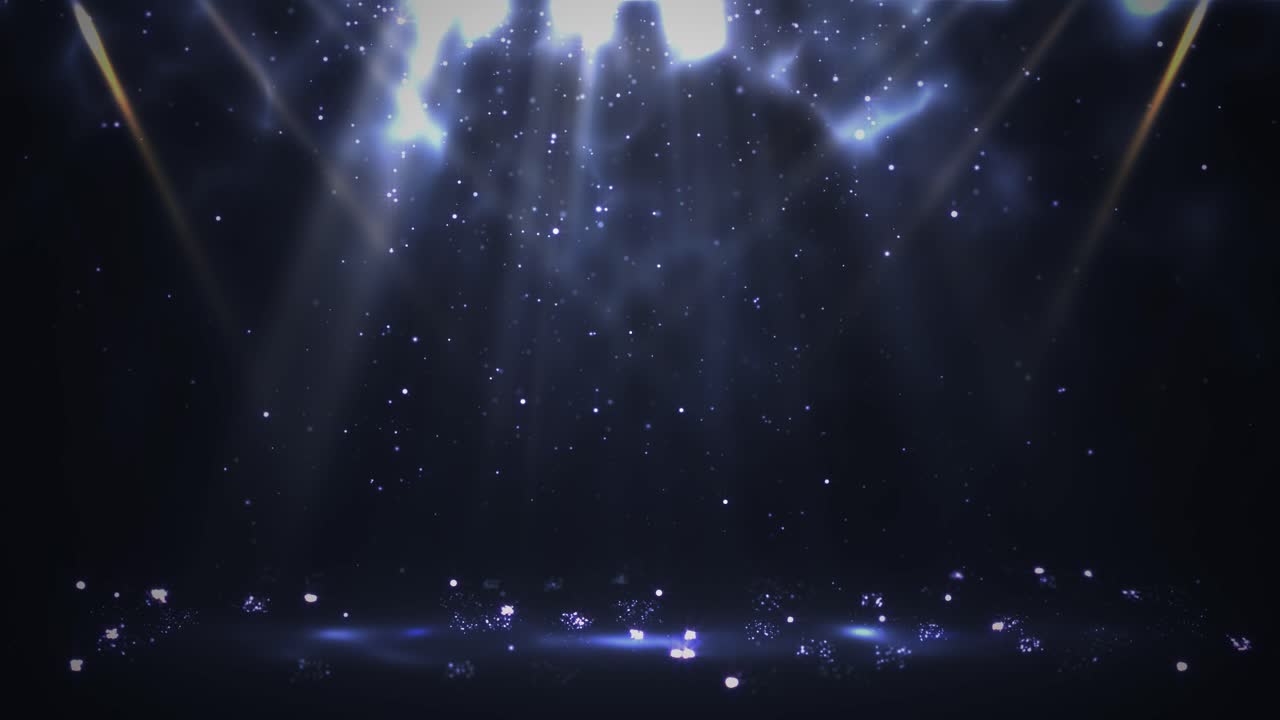 Glowing Stage Lights with Particles
