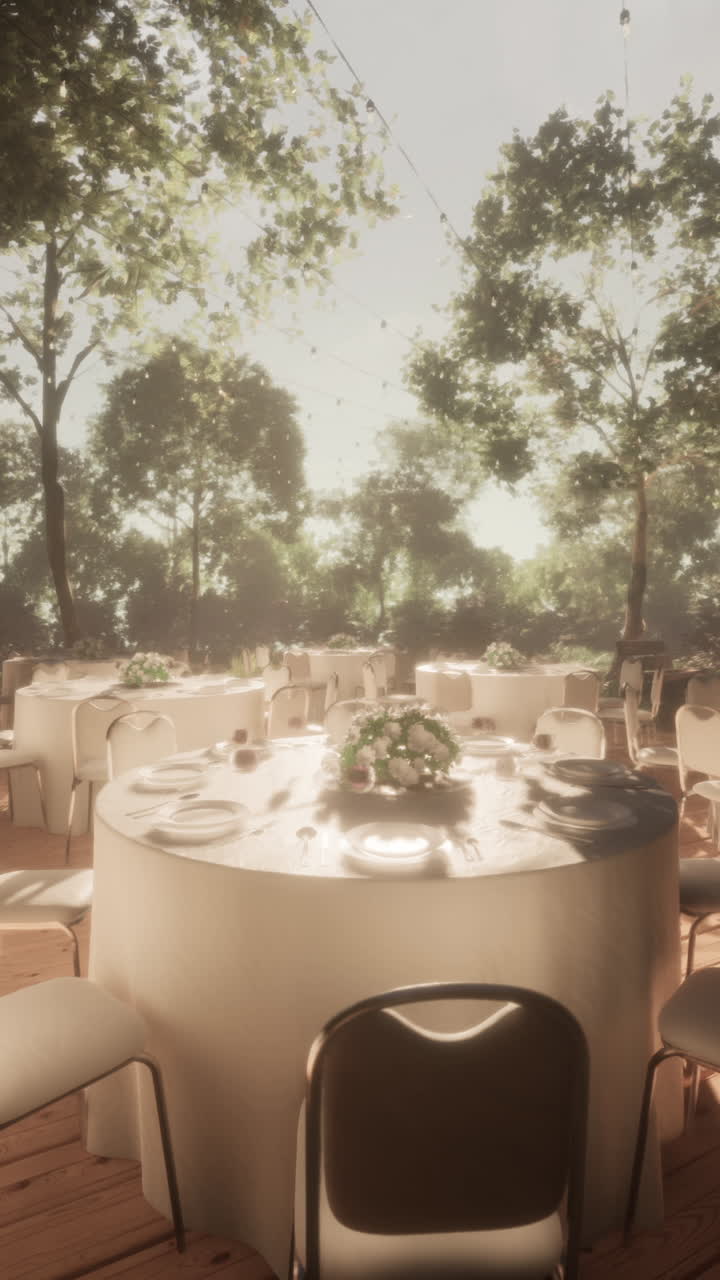 Beautiful Outdoor Wedding Reception