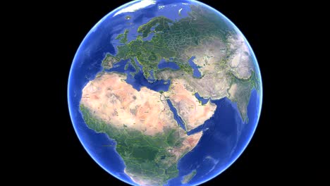 france with flag. 3d earth in space - zoom in on france outer