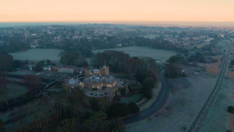 Aerial-view-of-Walmer-Castle,-Kent,-England