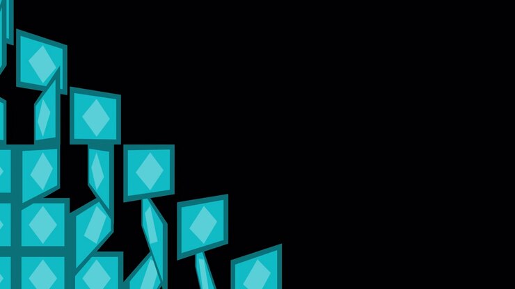 Teal Diamond Pattern Background