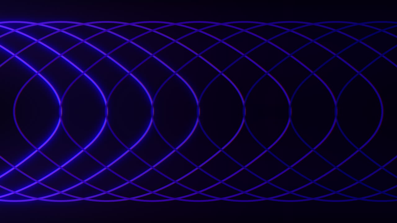 Blue glowing circular pattern futuristic design element