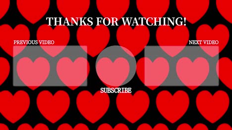 heart simple moves end card ending screen motion graphics
