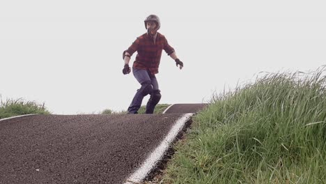 eboarding footage around a bmx pump track