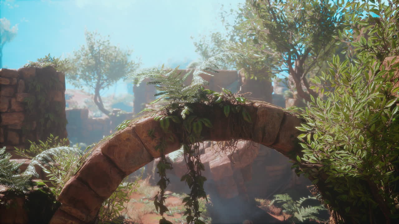 ⁇ 은 바위 돌 근처 의 폐허