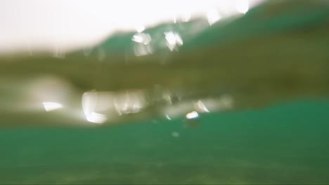 underwater side of a coast with a house