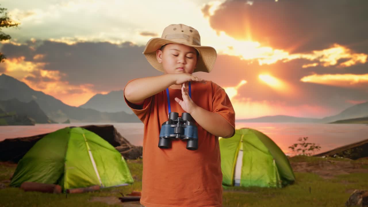 Young Explorer at Sunset Campground
