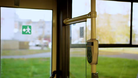 ticket machine in the bus