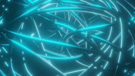 neon color snake line animation video. 4k footage