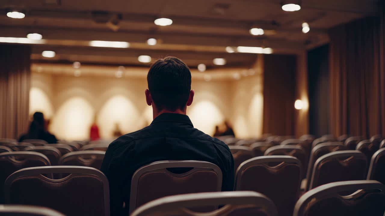 Audienza in una sala conferenze