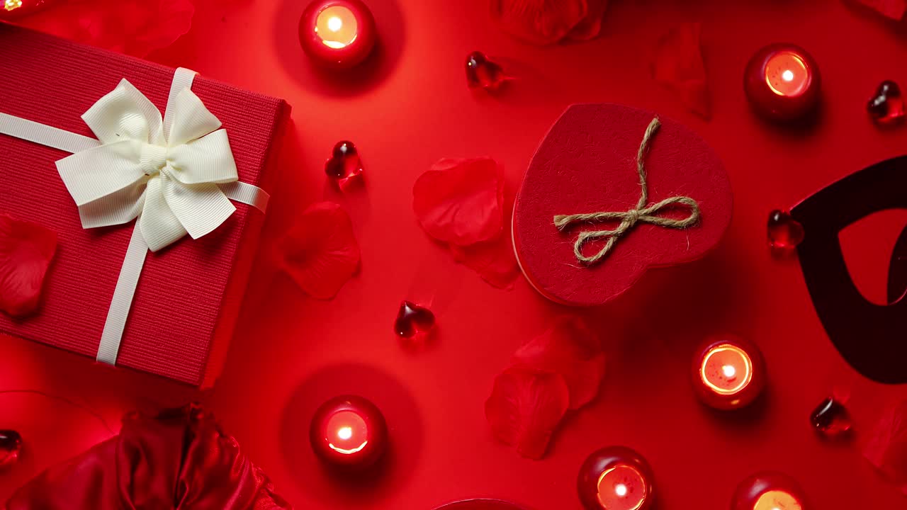 день святого валентина романтическое украшение с розами коробочные подарки свечи