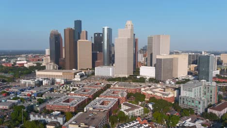 Aerial-of-downtown-Houston-and-surrounding-area