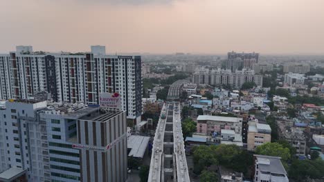 high-rise buildings and city structures that define chennai's modern landscape.