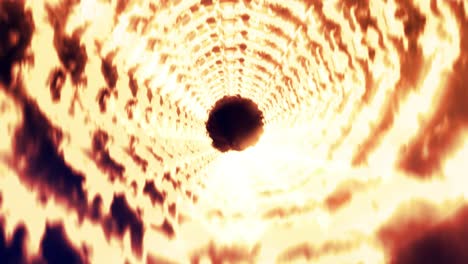 3d circle tunnel animation motion graphics