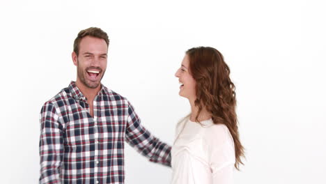 Rich-smiling-couple-throwing-money