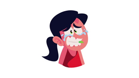 la chica triste.
