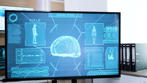 Médico-En-El-Moderno-Centro-De-Neurociencia-Para-La-Investigación-Del-Cerebro.