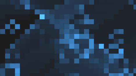 captivating blue pixelated pattern of shades in grid formation