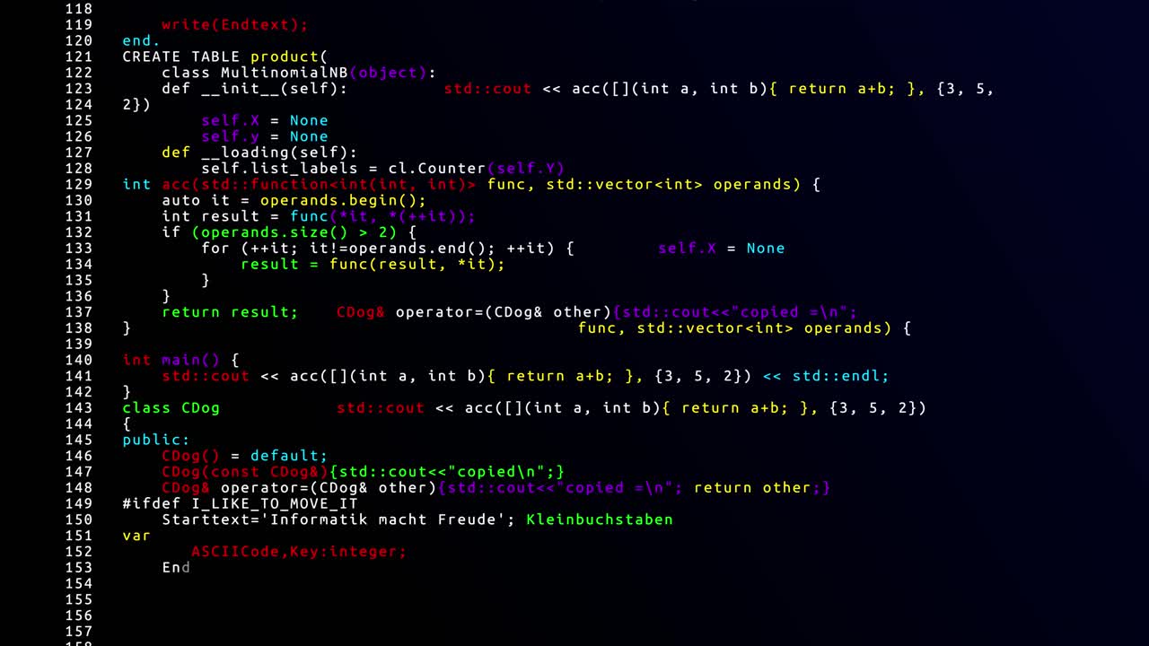 Source code scrolling 4k loop animation program code hacking process hacker display with glich pixel