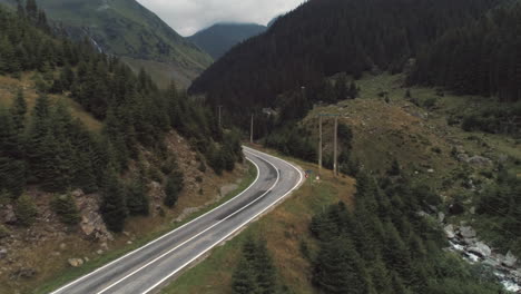 mountain path, aerial