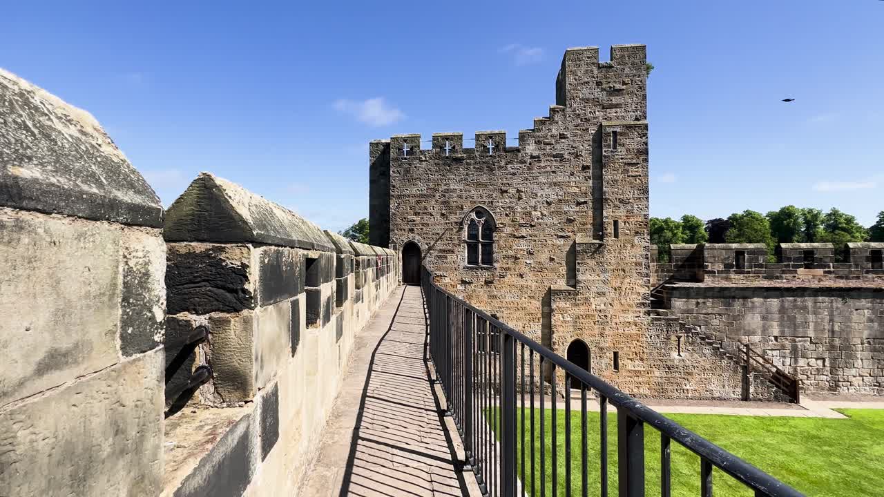 Alnwick Castle Wall Walk Path