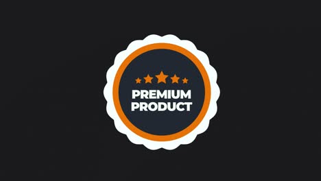 premium product symbol animation. sale promotion, advertising, marketing, website. prores 4444 (with transparent alpha channel)