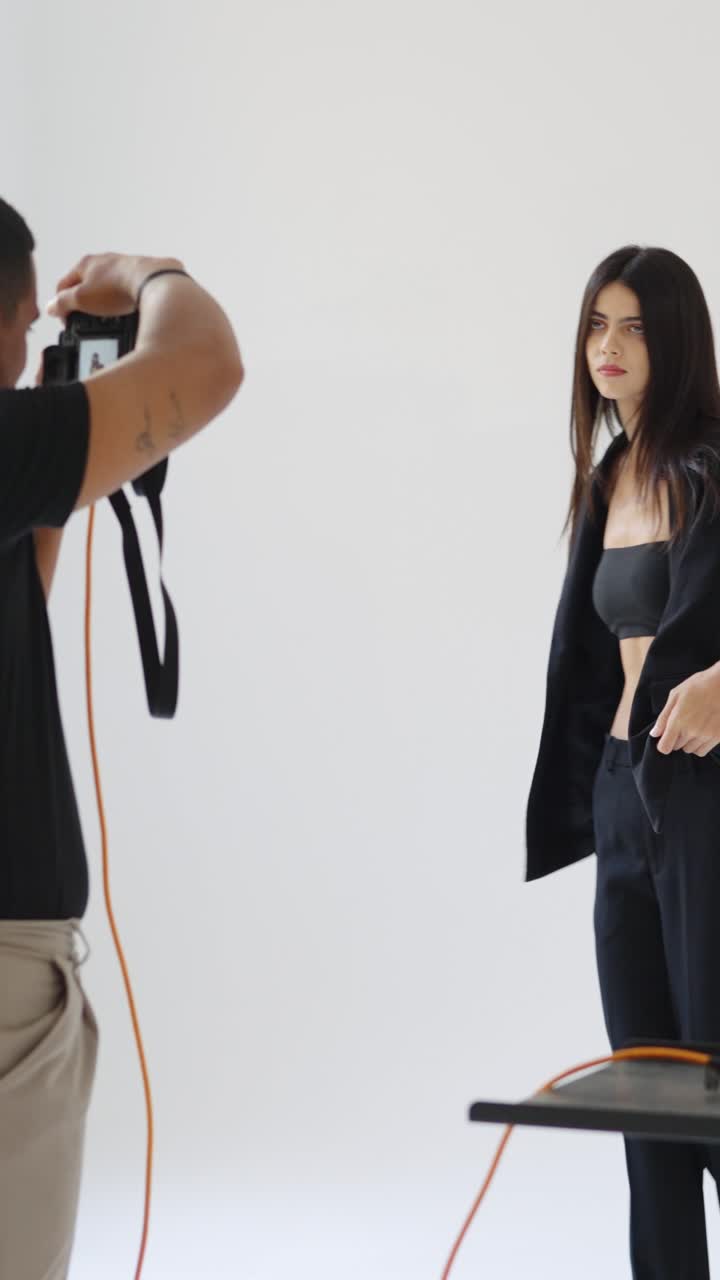 Fashion photoshoot in studio