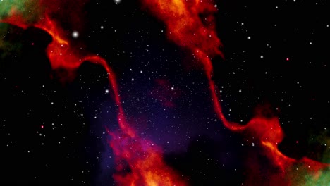 nebula clouds that move and expand in the universe