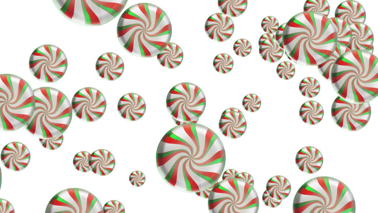 los dulces de menta de navidad