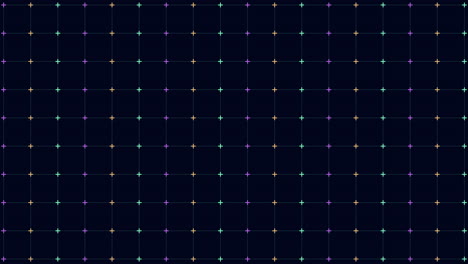 Colorful crosses grid with neon color