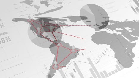 Iconos-De-Personas-Simples-Ubicados-En-El-Mapa-Mundial-Conectados-Por-Líneas-Y-Datos-Demográficos-En-El-Fondo