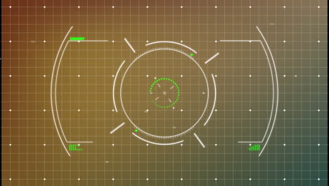 animación del visor con datos sobre fondo amarillo