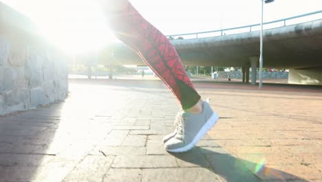 fit young woman doing push-ups 4k