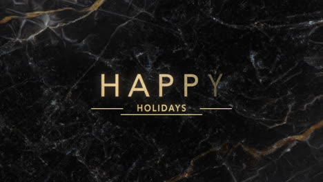 Happy-Holidays-on-black-marble-texture