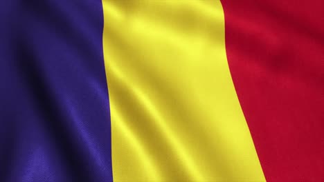 video de bucle de la bandera de rumania - 4k