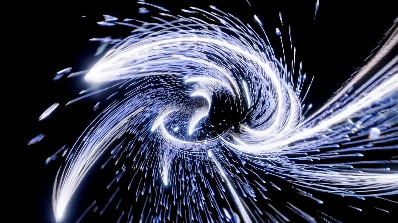 추상적인 라이트 터널