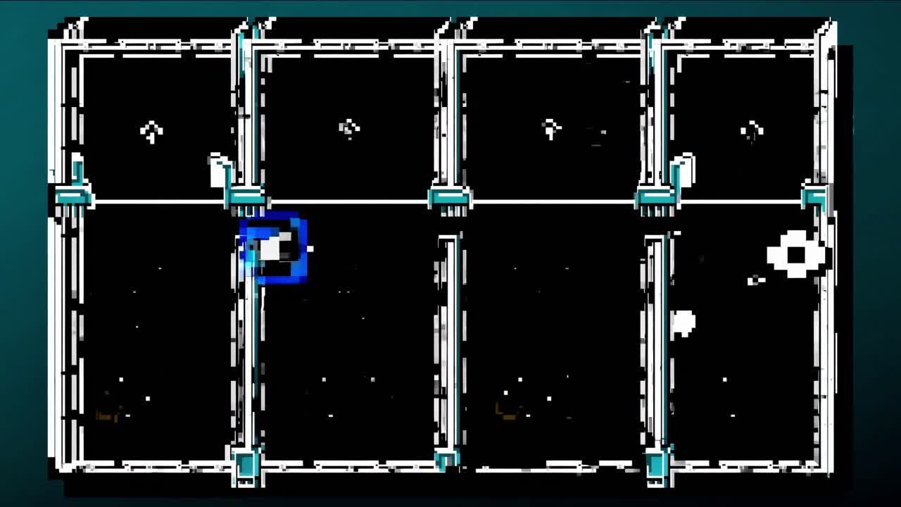 Three pixelated paddles striking a ball in a retro game against a dark background, evoking nostalgia and delivering a simple yet captivating gaming experience reminiscent of classic arcade fun