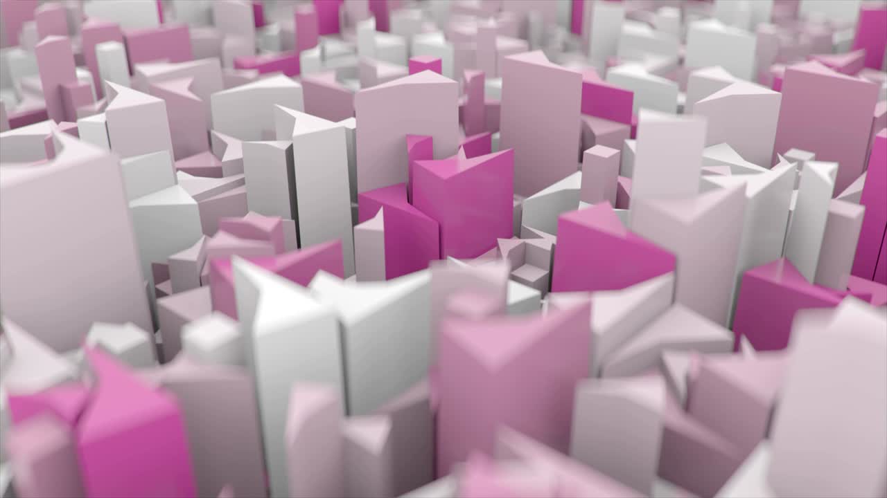 la superficie del cubo cambia de color en 4k.