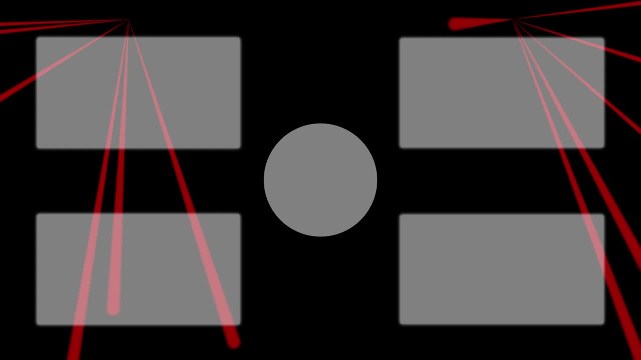 레이저 스테이지 세트  엔드 카드 엔딩 스크린 모션 그래픽