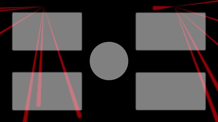 Laser scenografi stråle slutskærm motion graphics.