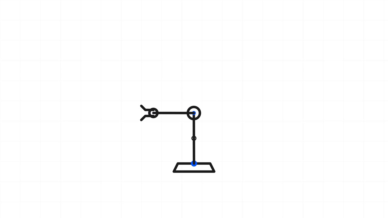 Animated Robotic Arm Moving in a Circular Motion