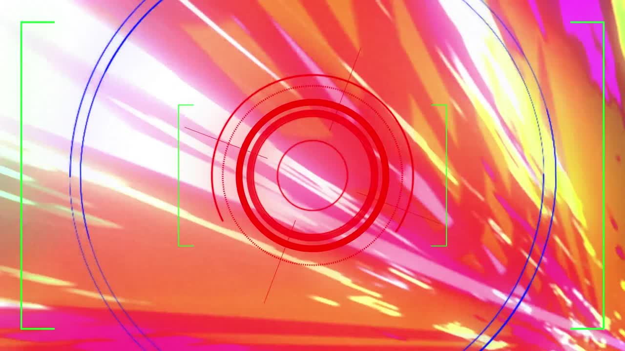 범위 스캐닝, 아이콘 및 데이터 처리의 애니메이션