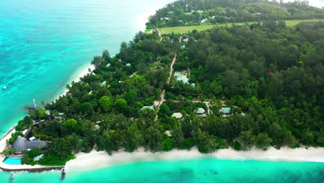 Aerial-drone-view-of-remote-exotic-Island