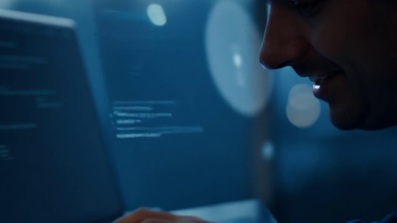 Software Developer Working On A Project